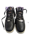 Air Jordan 1 Mid GS "Grey Plaid / Purple" Basketball Shoes – US Youth 5.5Y