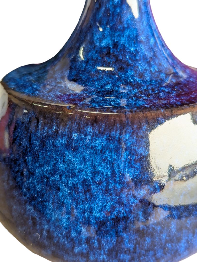 Elsi Bourelius Swedish Stengods Blue Glazed Stoneware Vase