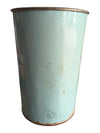 Vintage Floral Lithographed Metal Wastebasket