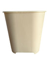 Vintage Mid-Century Cream Plastic Wastebasket with Atomic Starburst Motif