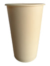 Vintage Mid-Century Cream Plastic Wastebasket with Atomic Starburst Motif