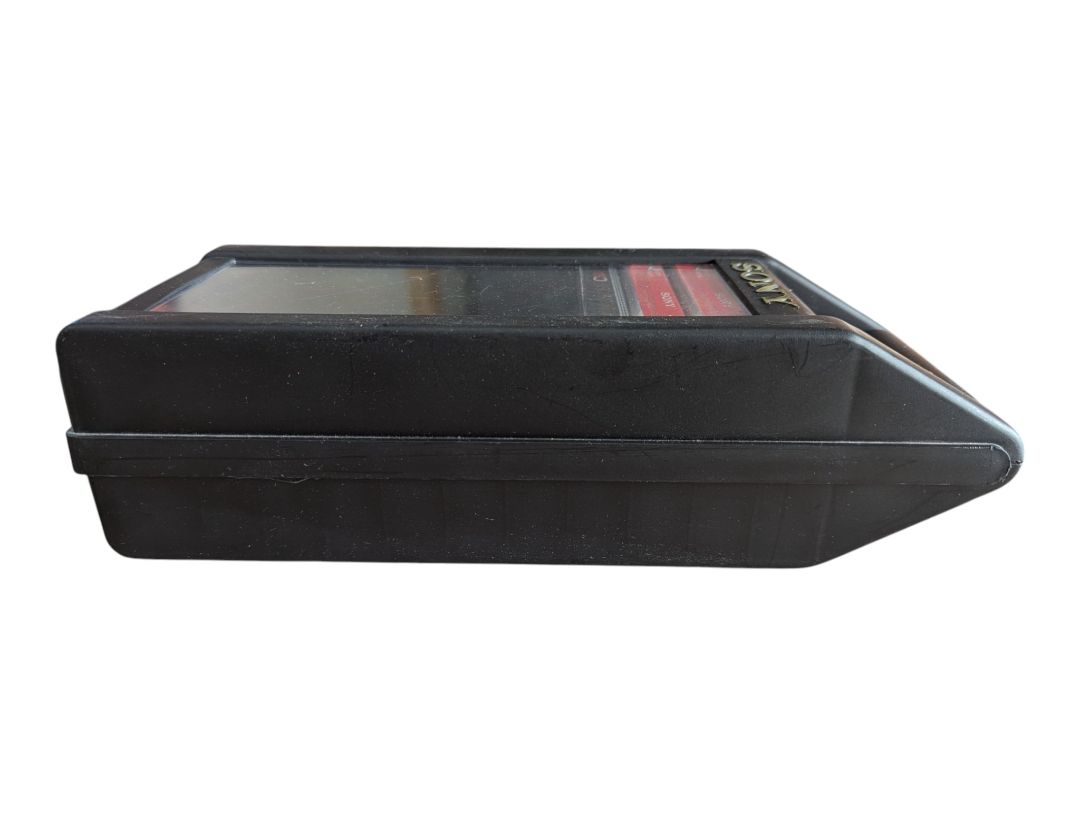 Sony Cassette Tape Storage Case with 4 Audio Cassette Tapes