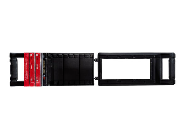 Sony Cassette Tape Storage Case with 4 Audio Cassette Tapes