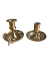 Pair of Vintage Brass Chamberstick Candle Holders