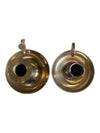 Pair of Vintage Brass Chamberstick Candle Holders