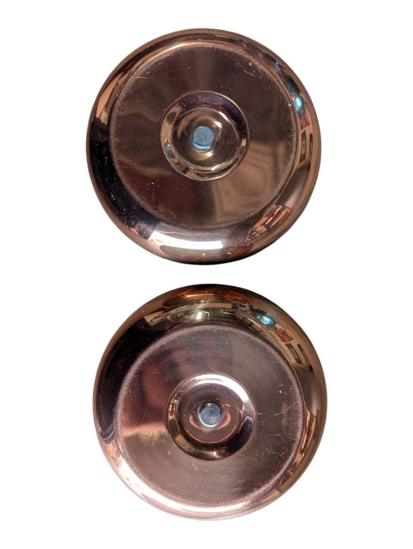 Pair of Vintage Copper Chamberstick Candle Holders