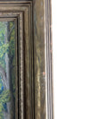 Vintage Original Oil Landscape Painting of Woodland Clearing in Gold-Tone Frame