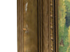 Vintage Original Oil Landscape Painting of Woodland Clearing in Gold-Tone Frame