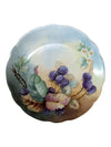 MZ Austria Hand-Painted Blackberry & Floral Porcelain Cabinet Plate