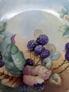 MZ Austria Hand-Painted Blackberry & Floral Porcelain Cabinet Plate