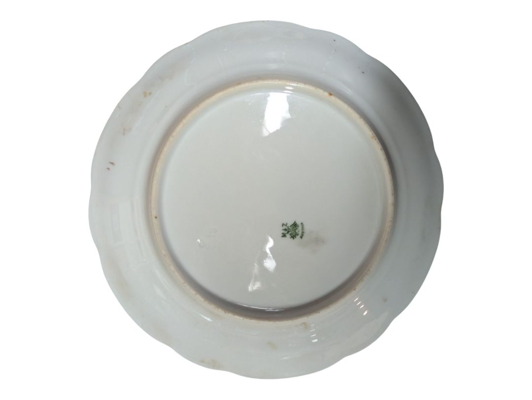 MZ Austria Hand-Painted Blackberry & Floral Porcelain Cabinet Plate