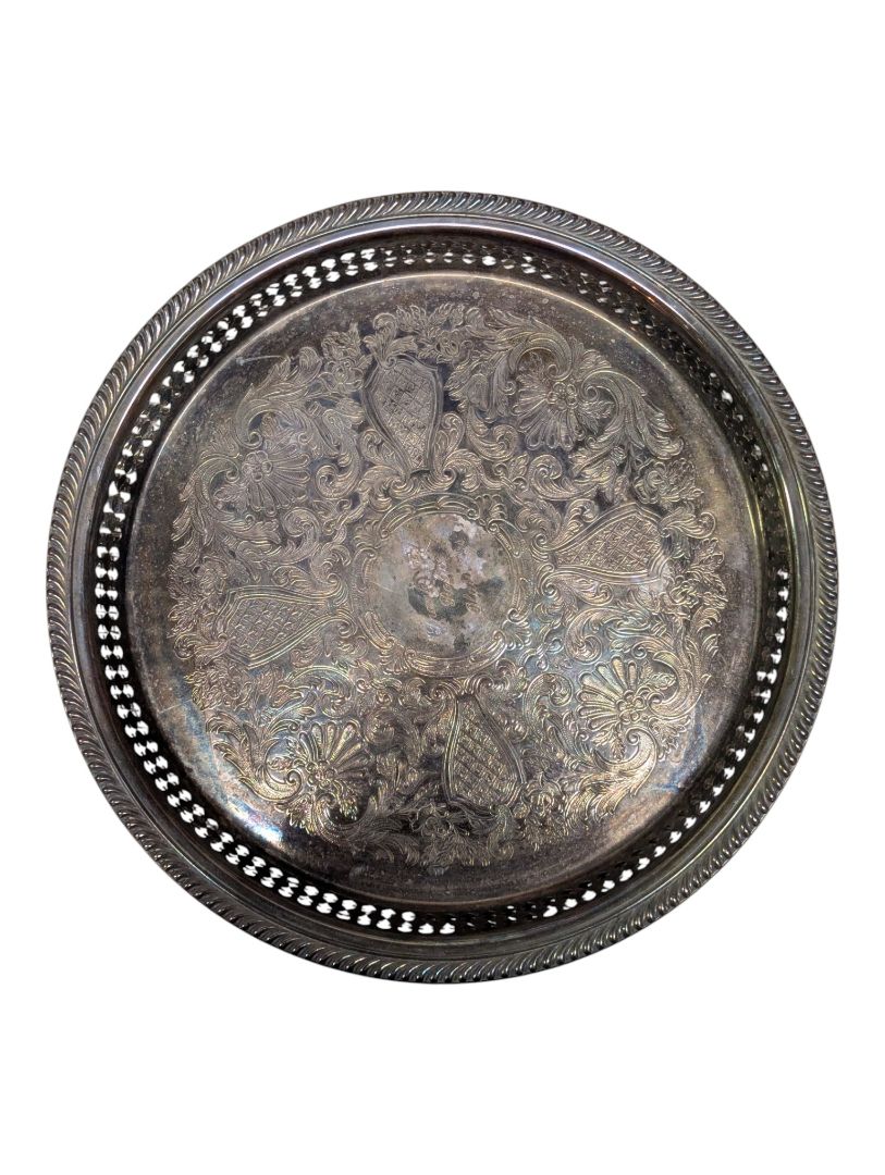 Vintage Marlboro Canada Silver-Plated Footed Gallery Tray