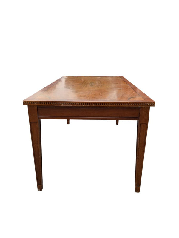 Pair of Matching Vintage Inlaid Wood Occasional Tables
