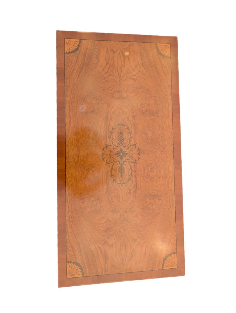 Pair of Matching Vintage Inlaid Wood Occasional Tables