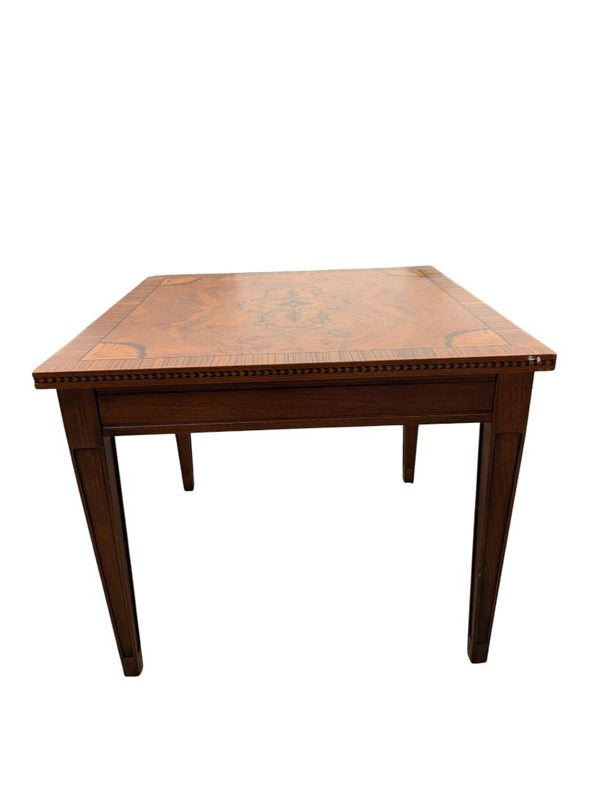 Pair of Matching Vintage Inlaid Wood Occasional Tables