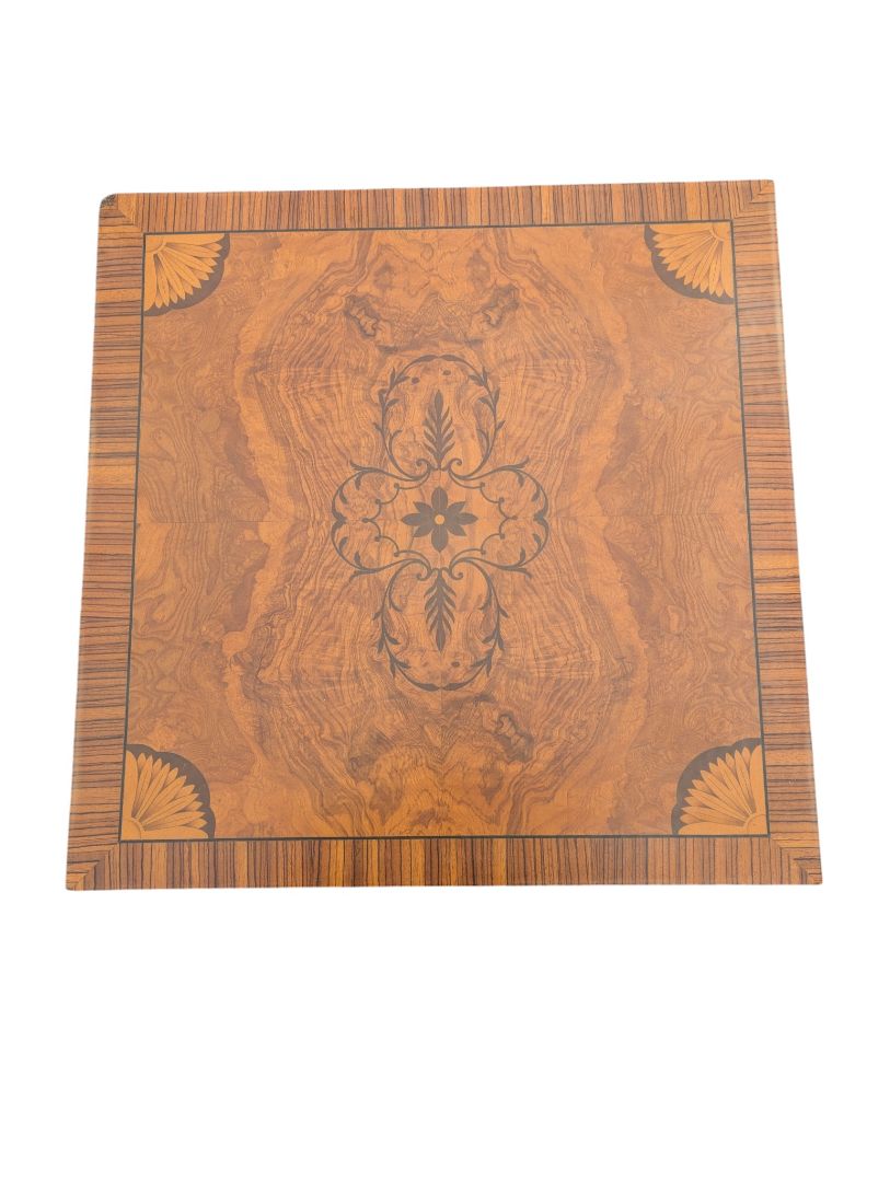 Pair of Matching Vintage Inlaid Wood Occasional Tables