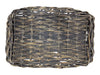 Distressed Black Woven Decorative Tray/Basket