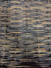Distressed Black Woven Decorative Tray/Basket