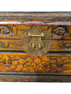 Hand-Carved Floral and Bird Wooden Storage Chest