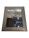 Textured Metallic Bronze Framed Wall Mirror