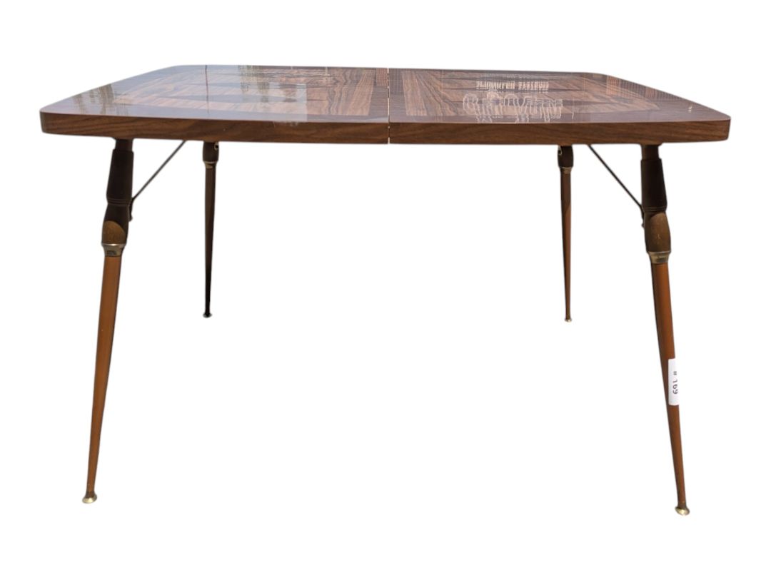 Vintage Mid-Century Modern Extendable Table with Chair