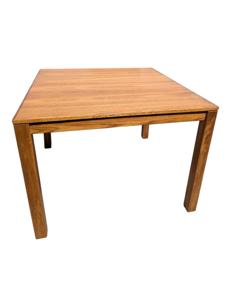 Vintage Oak Extendable Dining Table with 4 Cane-Back Chairs