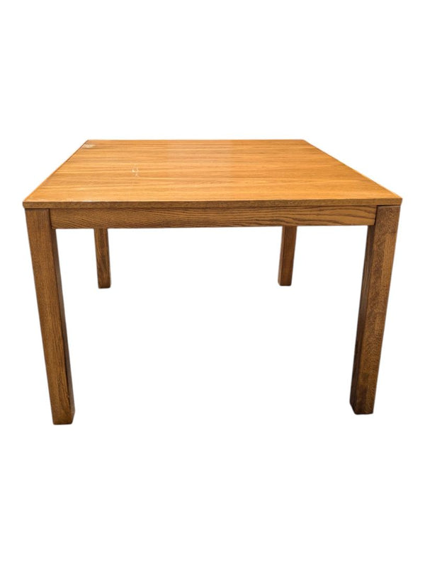 Vintage Oak Extendable Dining Table with 4 Cane-Back Chairs