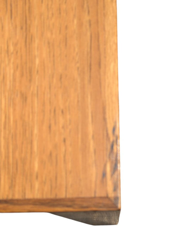 Vintage Oak Extendable Dining Table with 4 Cane-Back Chairs