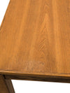 Vintage Oak Extendable Dining Table with 4 Cane-Back Chairs