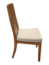 Vintage Oak Extendable Dining Table with 4 Cane-Back Chairs
