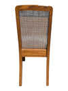Vintage Oak Extendable Dining Table with 4 Cane-Back Chairs