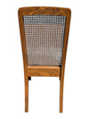 Vintage Oak Extendable Dining Table with 4 Cane-Back Chairs