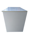 White Student Writing Desk with Drawer & Cabinet Storage