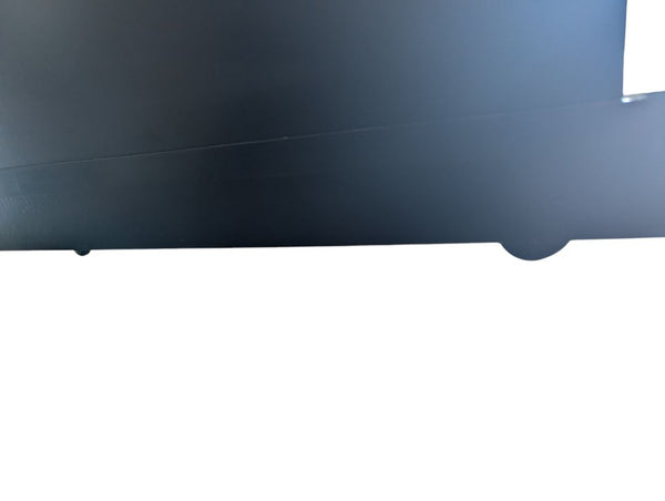 Gusdorf Black Glass-Door Media Cabinet on Casters