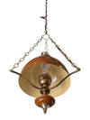 Vintage Mid-Century Hanging Pendant Lamp with Enamel Shade