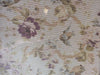 Vintage Wood-Framed Floral Glass Serving Tray