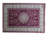 Victory Collection Belgian-Style Burgundy & Cream Area Rug