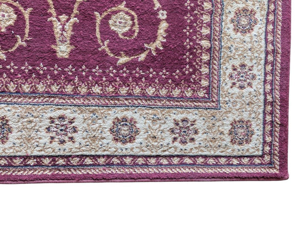 Victory Collection Belgian-Style Burgundy & Cream Area Rug