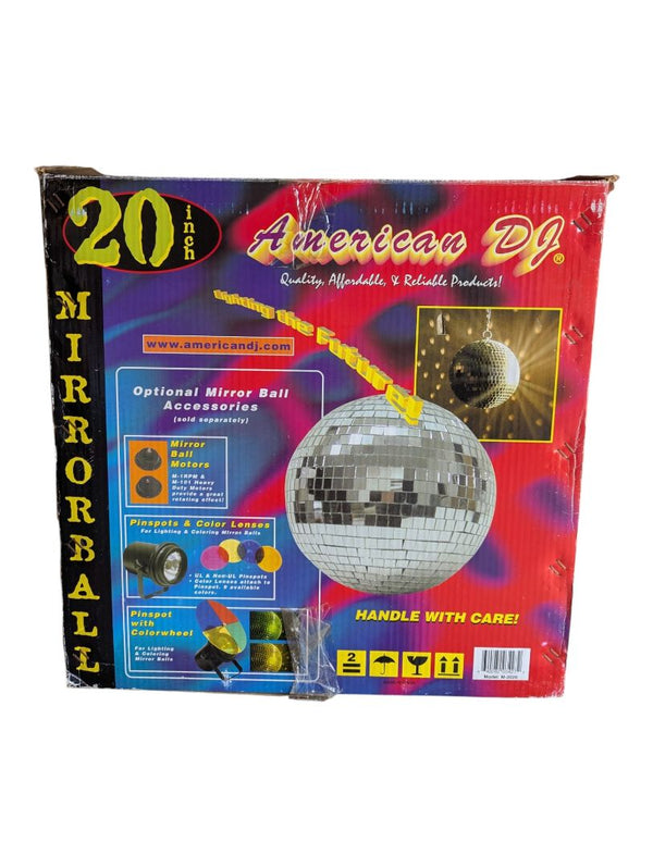American DJ 20" Mirror Disco Ball – Model M-2020