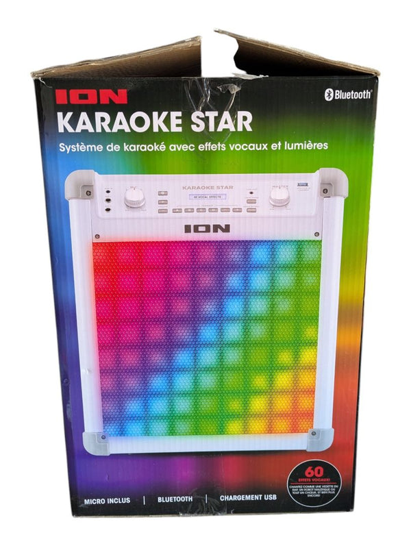 ION Karaoke Star Bluetooth Speaker with Microphone