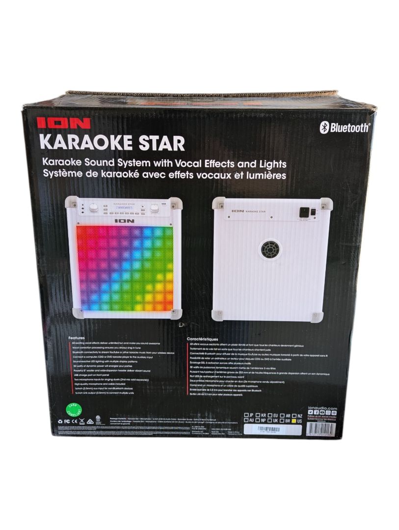 ION Karaoke Star Bluetooth Speaker with Microphone