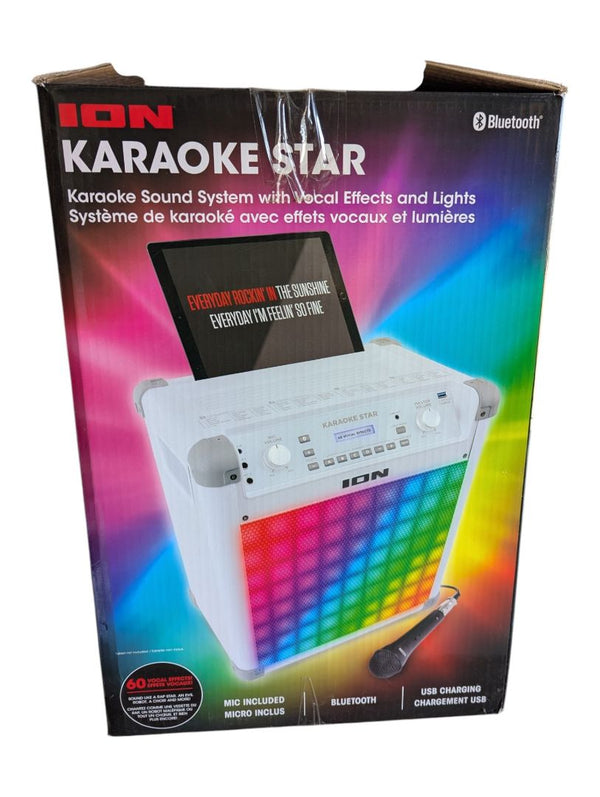 ION Karaoke Star Bluetooth Speaker with Microphone