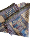 Vintage Library Bookshelf Tapestry Throw Blanket