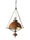 Vintage Mid-Century Hanging Pendant Lamp with Enamel Shade