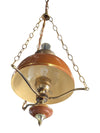 Vintage Mid-Century Hanging Pendant Lamp with Enamel Shade