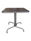 Black Metal Bistro Table with Two Armchairs