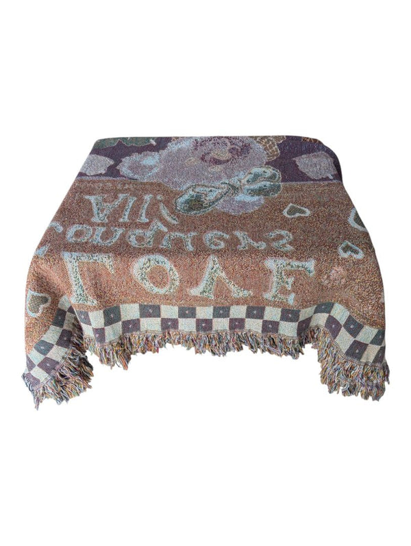 Boyd's Bears "Love Conquers All!" Woven Tapestry Throw Blanket