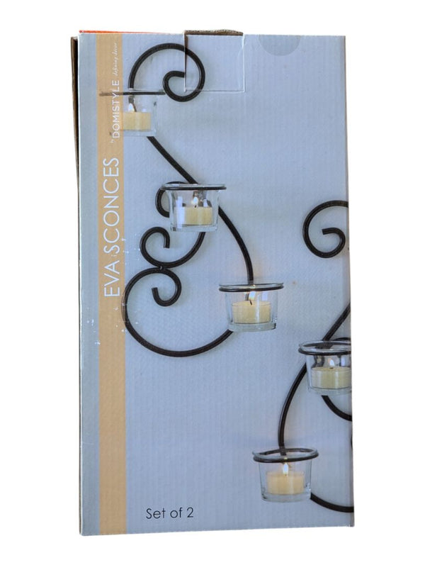 Domistyle Eva Wall Sconces – 2 Unopened Boxes – 4 Sconces Total