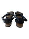 Crown Vintage Black Strappy Flat Sandals – Women’s Size 7M