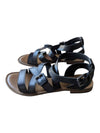 Crown Vintage Black Strappy Flat Sandals – Women’s Size 7M